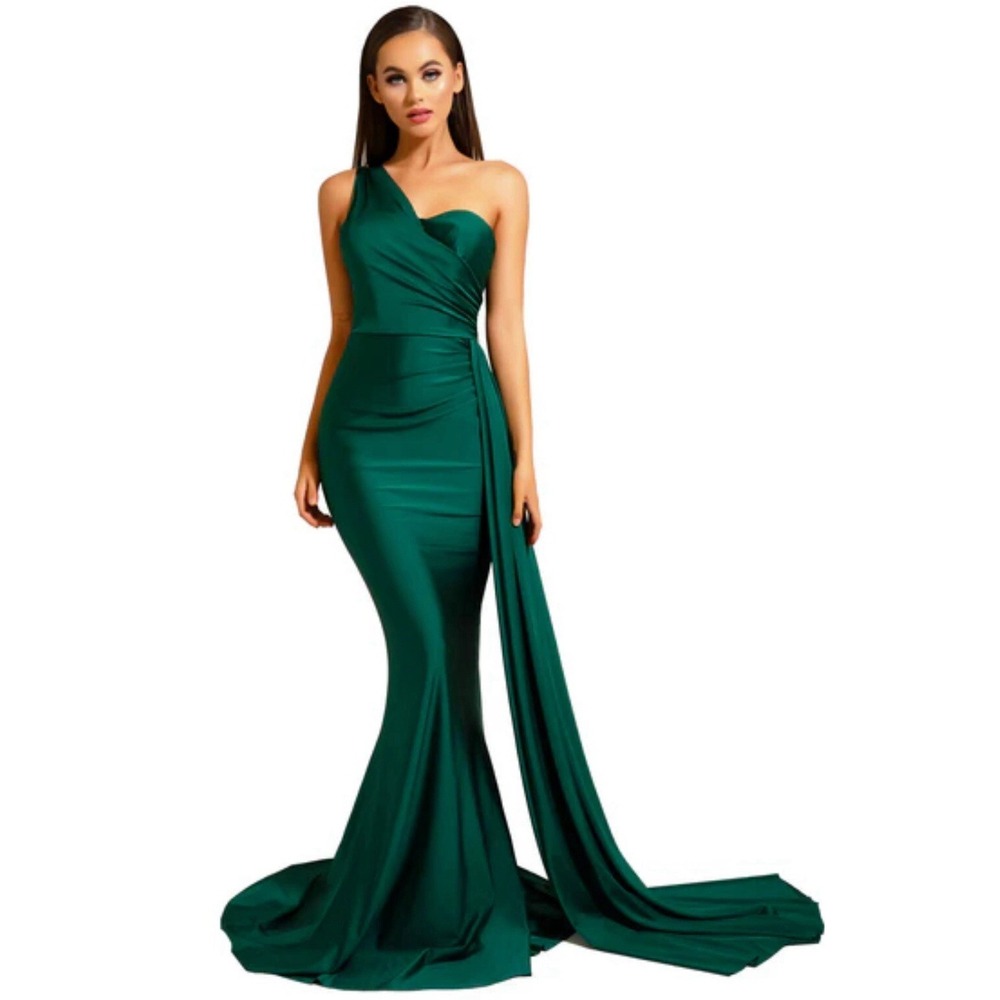 portia & scarlett PS6321 emerald green formal‎ evening gown EUC NWT Size 18 UK